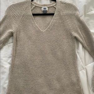 tan, medium, old navy sweater